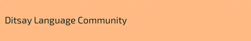 Ditsay Language Community